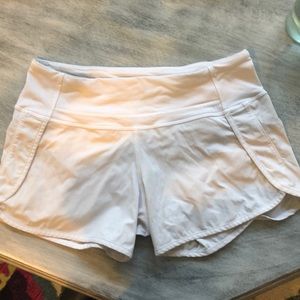 White lulu lemon  shorts